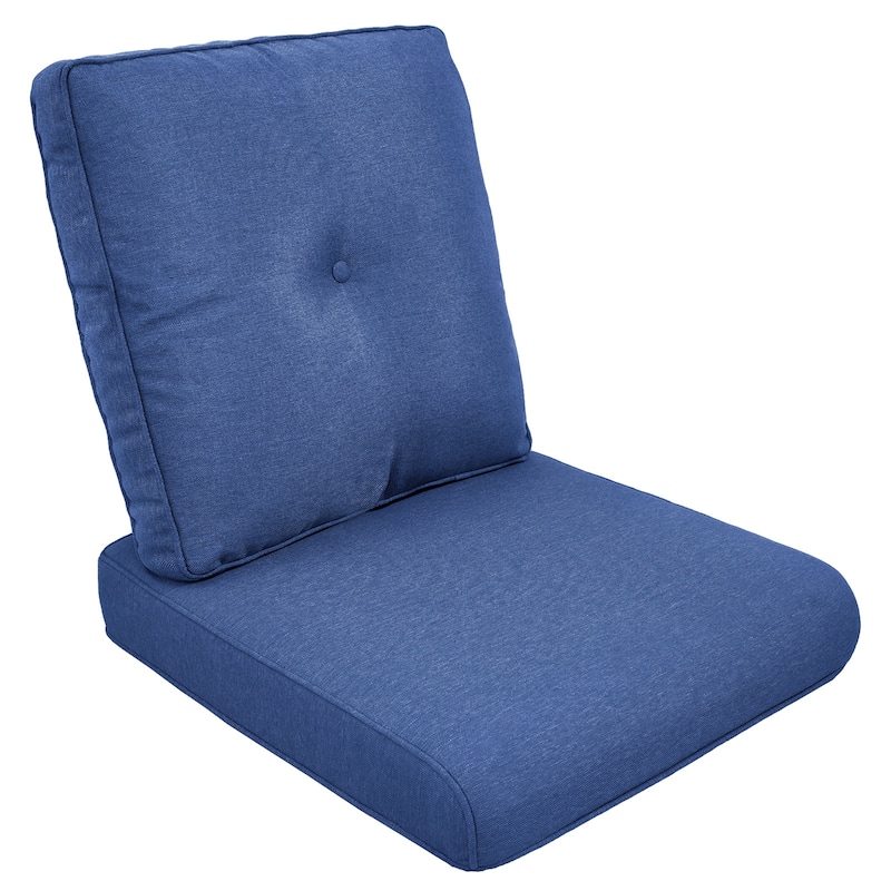 Patio Outdoor Cushions with Removable Cover - Blue - with buckle style
