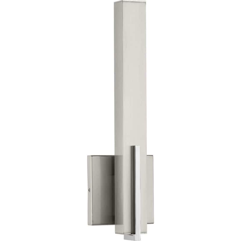 Progress Lighting Planck 16" Tall Integrated LED Bathroom Sconce - Brushed Nickel