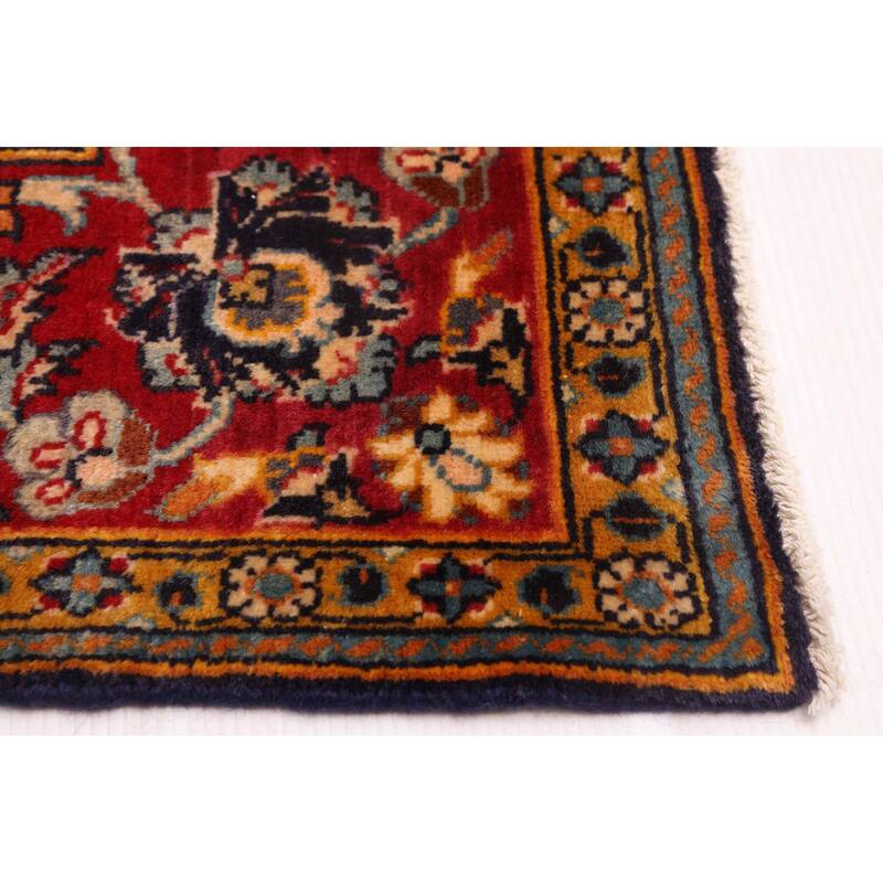 ECARPETGALLERY Hand-knotted Kayseri Dark Navy Wool Rug - 4'4 x 6'9