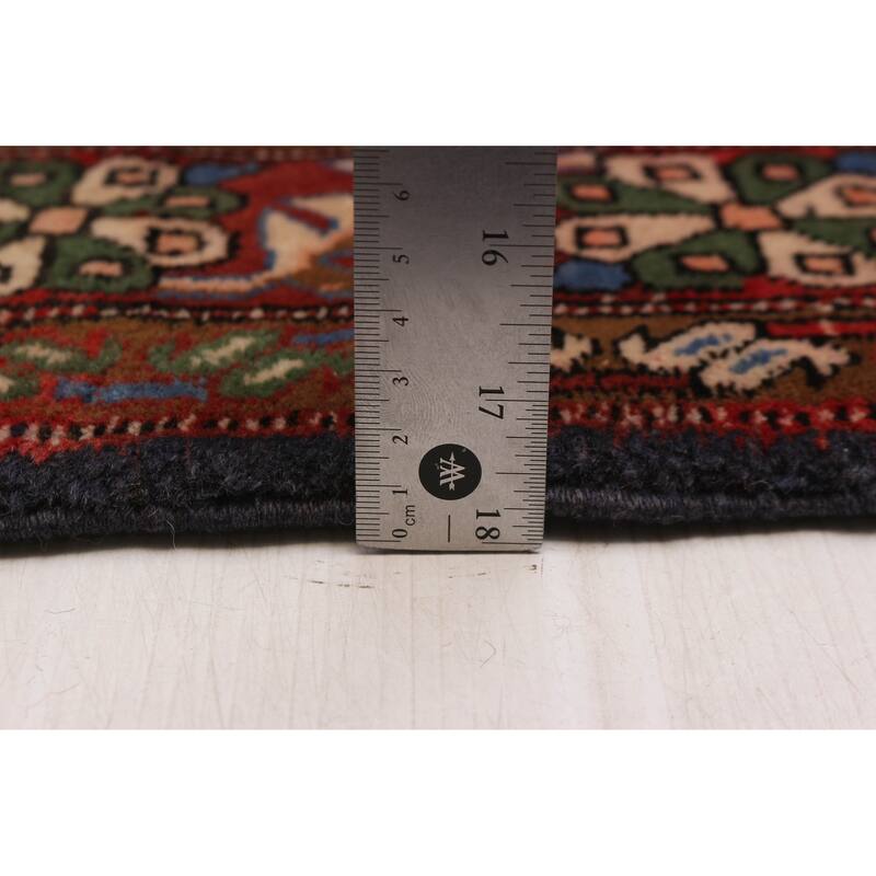 ECARPETGALLERY Hand-knotted Kayseri Vintage Dark Navy Wool Rug - 3'9 x 9'8