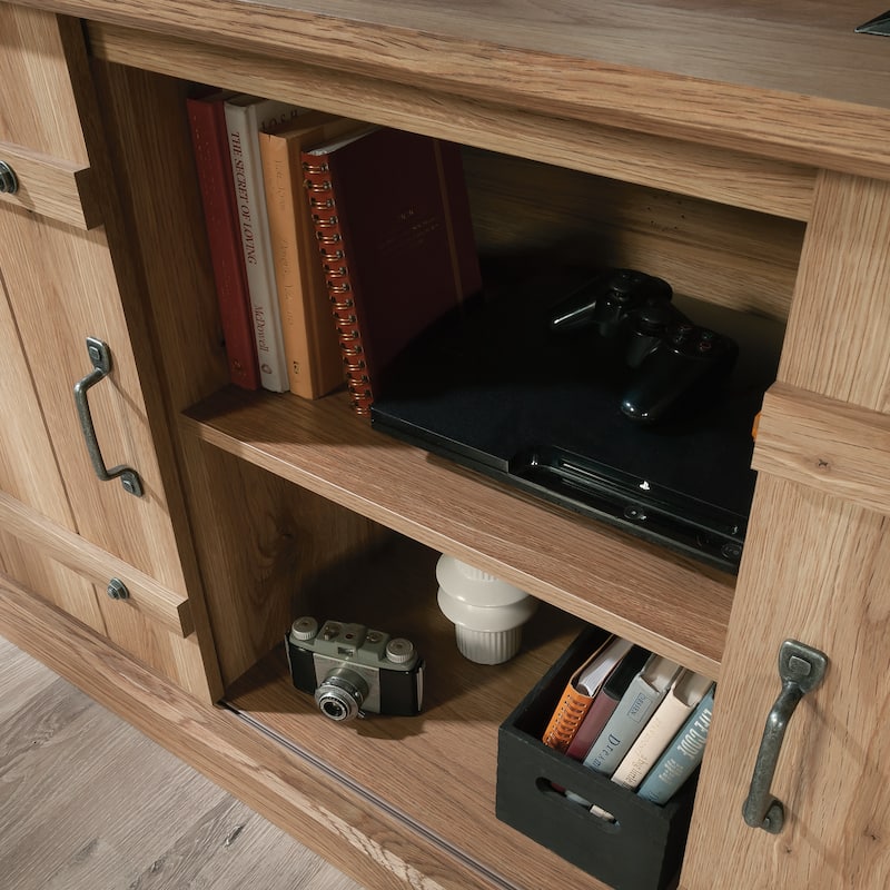 Credenza, For TVs up to 70", Brown finish,easy to assembly