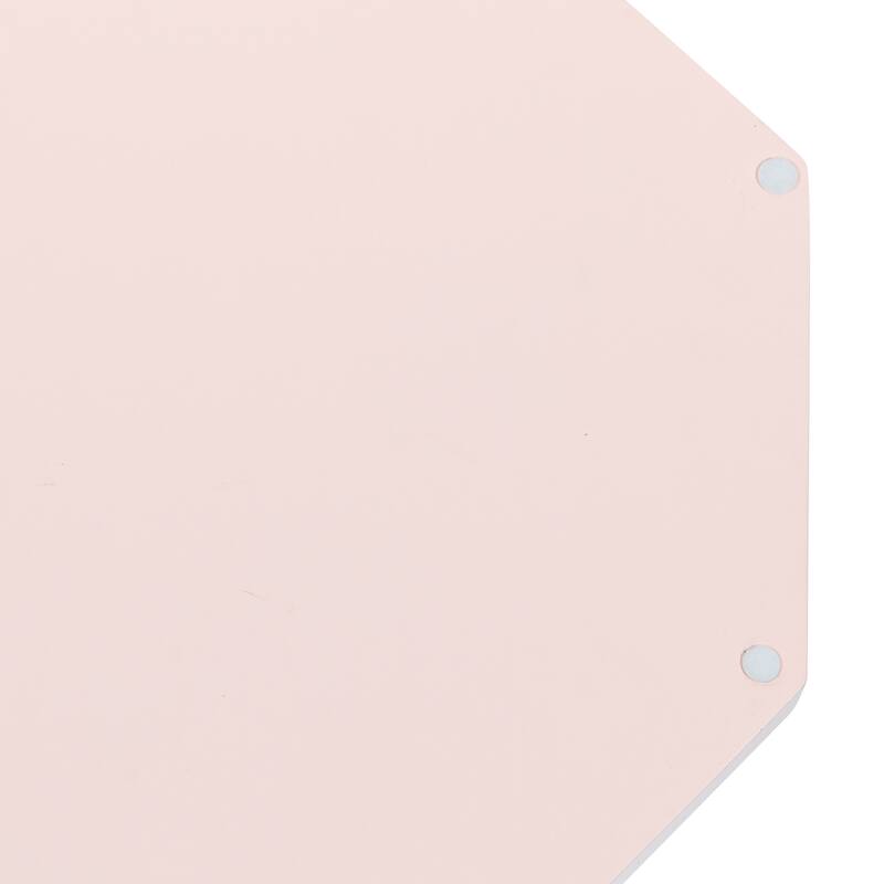 Kate and Laurel Lipton Octagon Decorative Tray with Metal Handles - 18x18