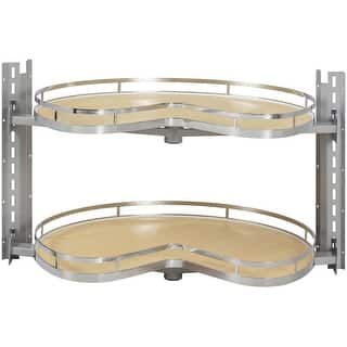 Hardware Resources LSKNP27 CORNERMAX 28" Wide Kidney 2 Tier Side Mount