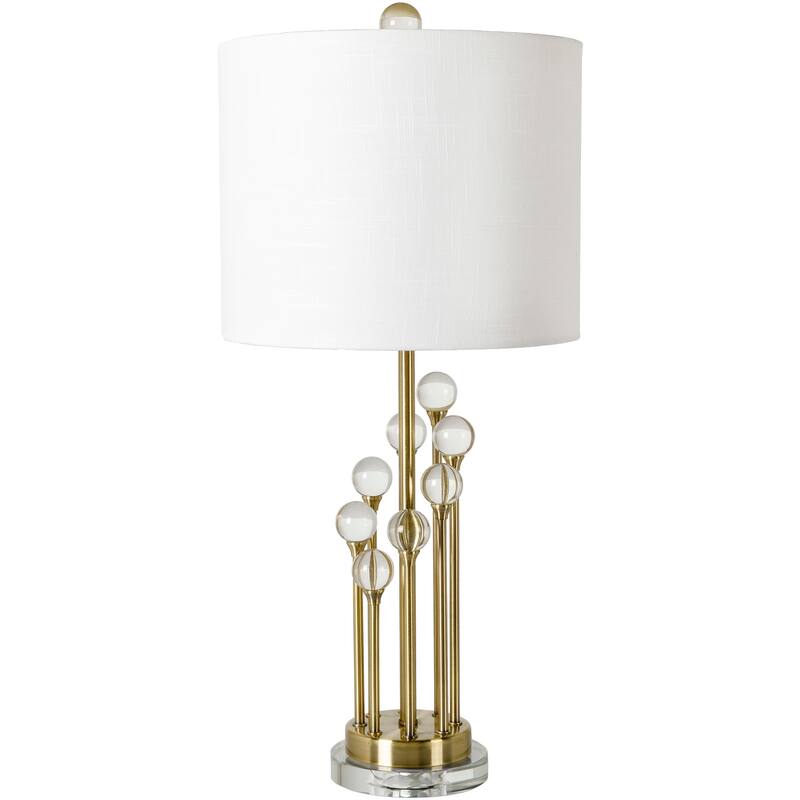 Elian Modern Spheres and Rods Table Lamp - Gold
