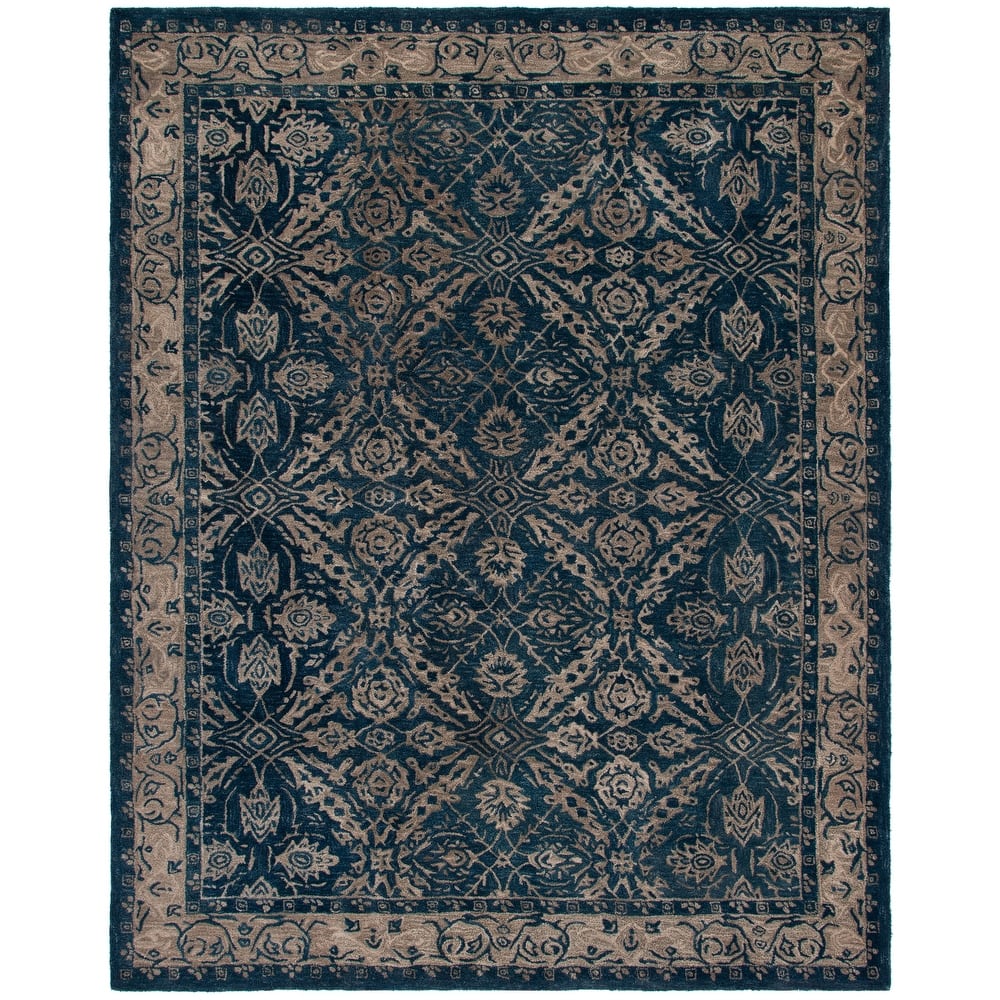 SAFAVIEH Handmade Anatolia Doro Traditional Oriental Hand-spun Wool Rug