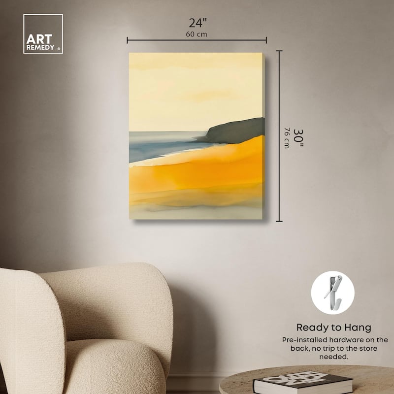 Glistening Beach Dreams II Canvas by Art Remedy, Gallery Wrapped