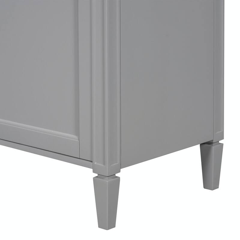 30'' Modern Bathroom Vanity with Top Sink, 2 Drawers and Tip-out Drawer