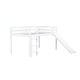 preview thumbnail 23 of 41, Twin Size Low Loft Bed with Slide, Ladder, Safety Guardrails, and Underbed Play and Storage Space for Boys Girls