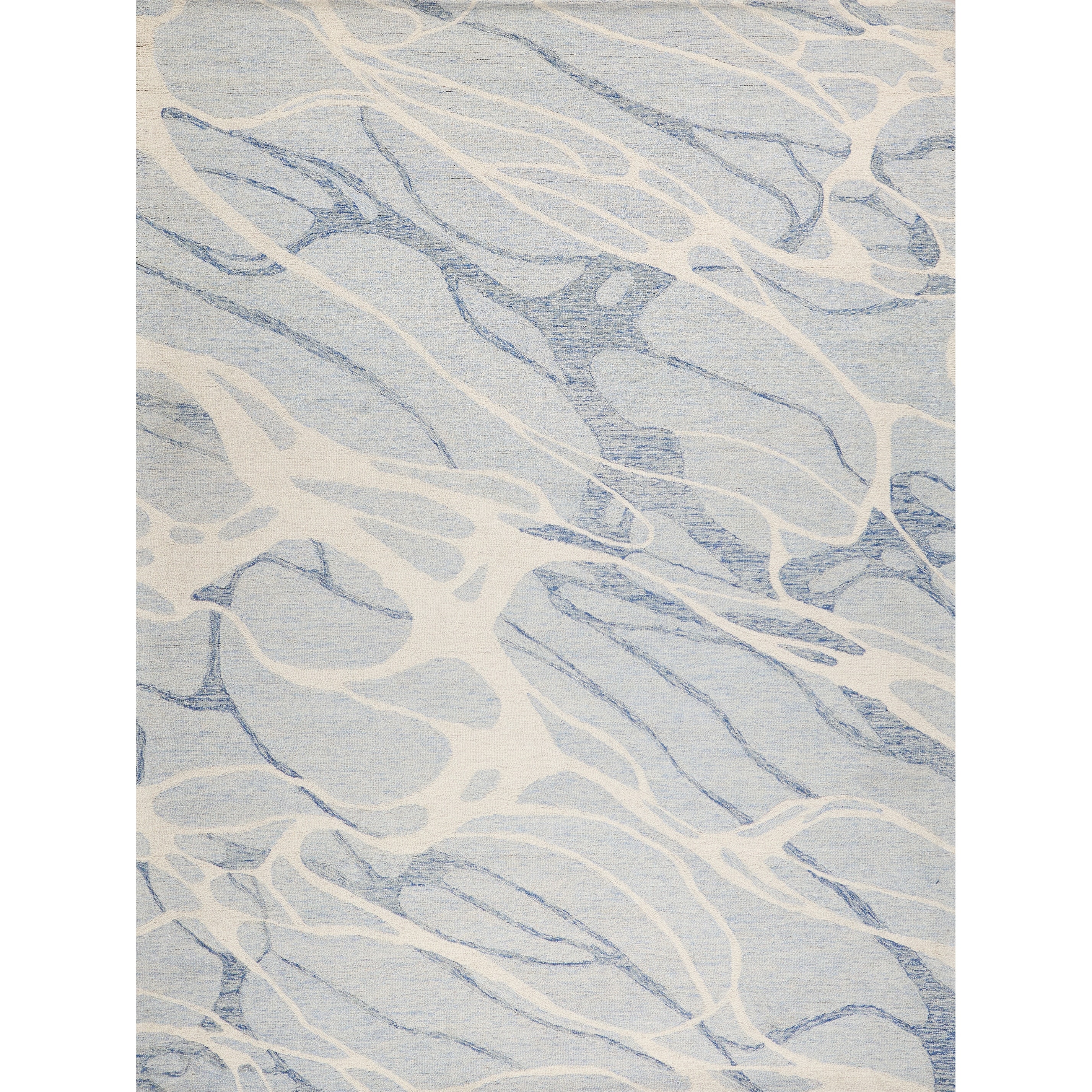 Rio hand-tufted New Zealand Wool Blue/Ivory Area Rug