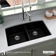 preview thumbnail 37 of 55, Karran Undermount Quartz Double Bowl Kitchen Sink