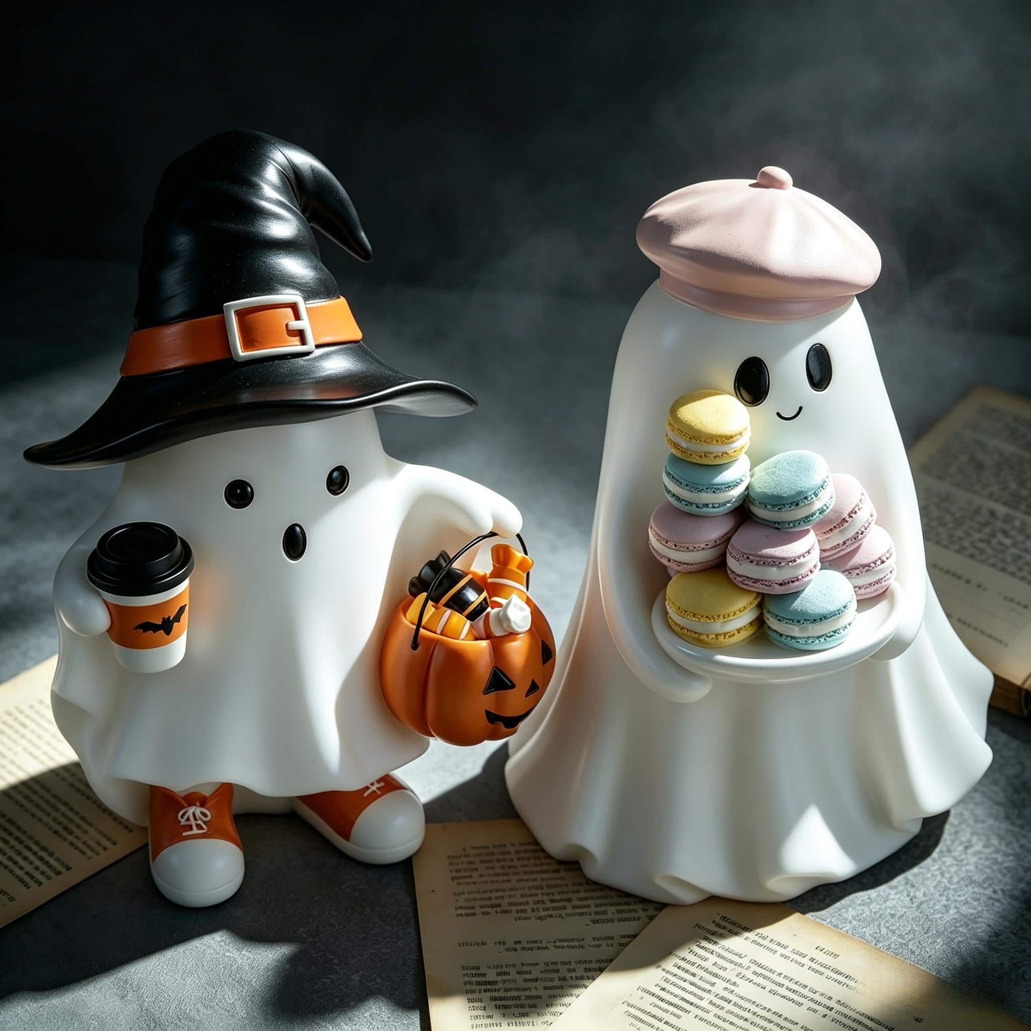 Option Witch & Macarons Ghost