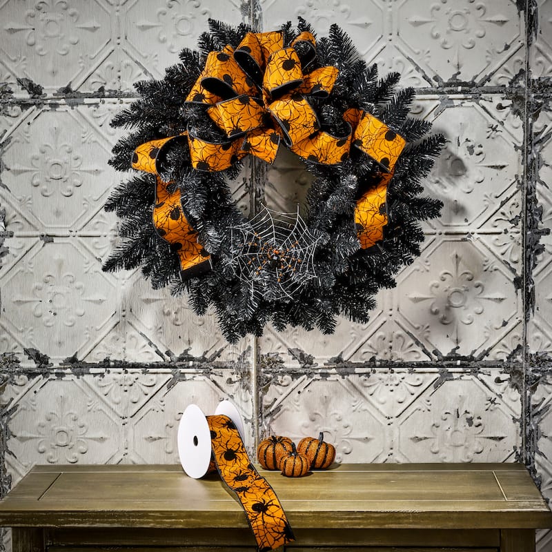 2.5"x10Y Spider With Velvet Ribbon