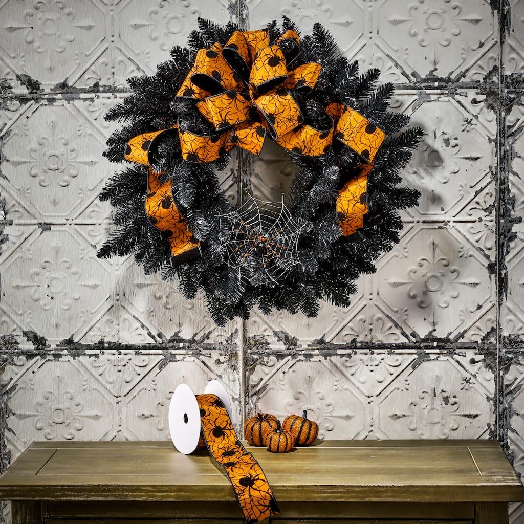 2.5"x10Y Spider With Velvet Ribbon