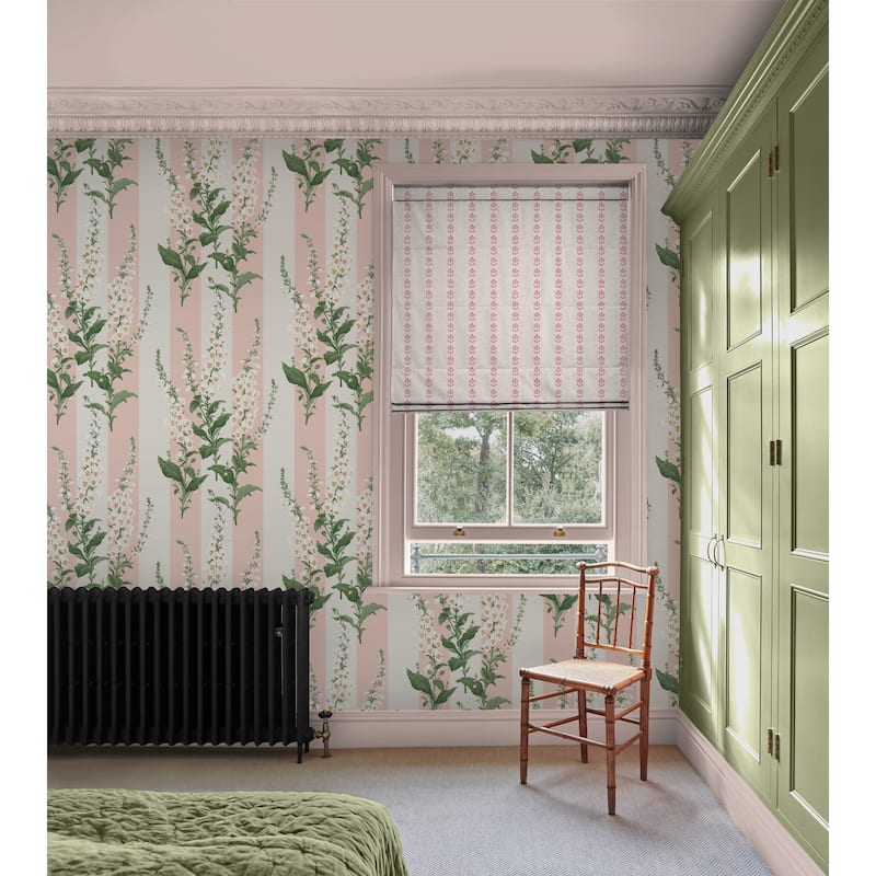 Graham & Brown Foxglove Stripe Powder Wallpaper