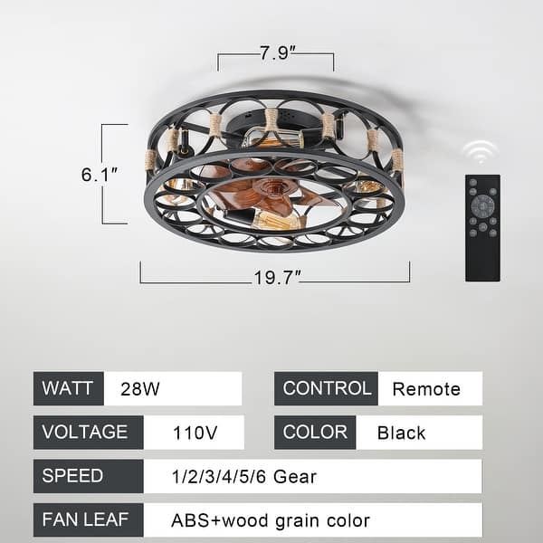 Ceiling Fan With 4 Lightsnull