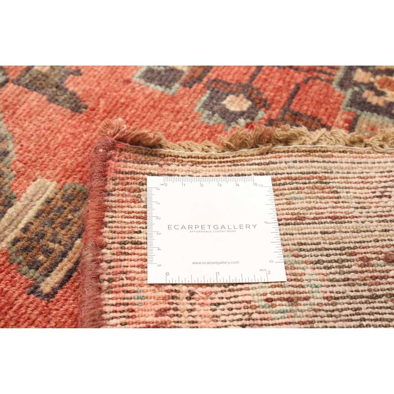 ECARPETGALLERY Hand-knotted Andelz Red Wool Rug - 3' 8" x 10' 2"