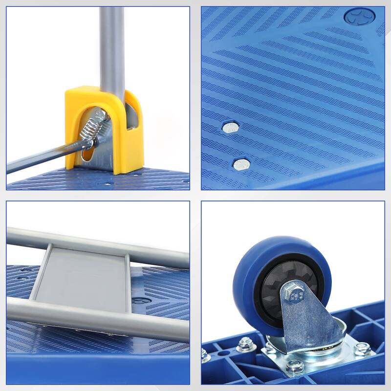 Foldable Push Hand Cart, Platform Truck