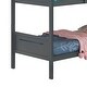 preview thumbnail 5 of 4, Amey Wood Twin Bunk Bed with Angled Ladder, Guardrail, Slat Kit, Gray