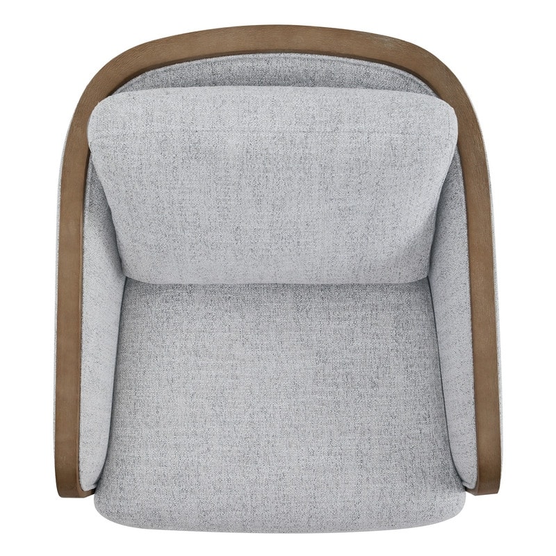Skyler Modern Upholstered Living Room Swivel Bucket Accent Chair