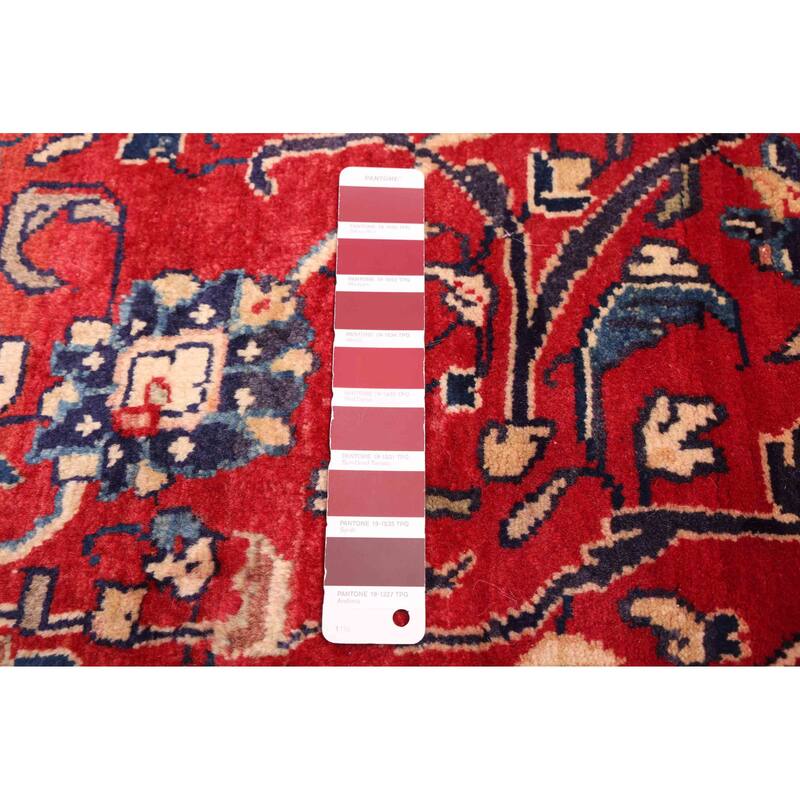 ECARPETGALLERY Hand-knotted Anadol Red Wool Rug - 3'7 x 11'10