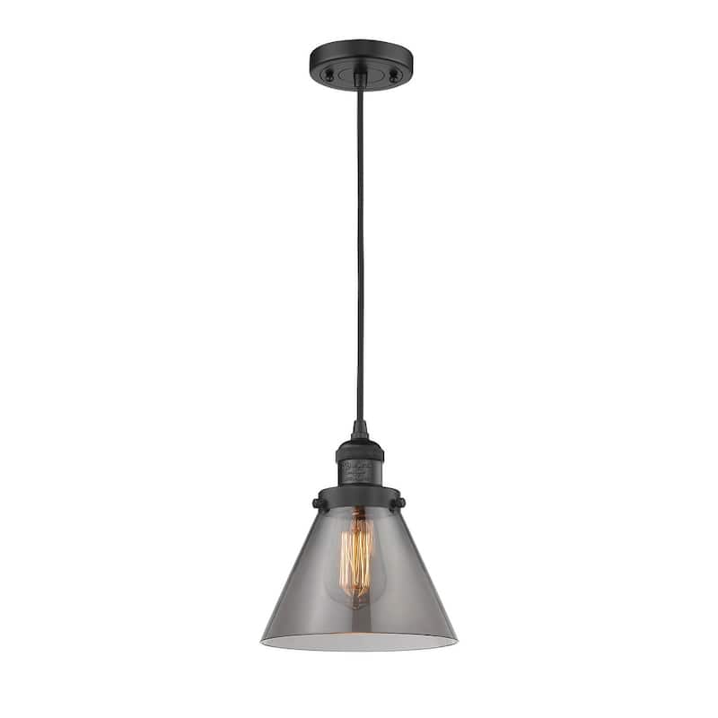 Innovations Lighting Large Cone 8" Wide Mini Pendant - Cord Suspension