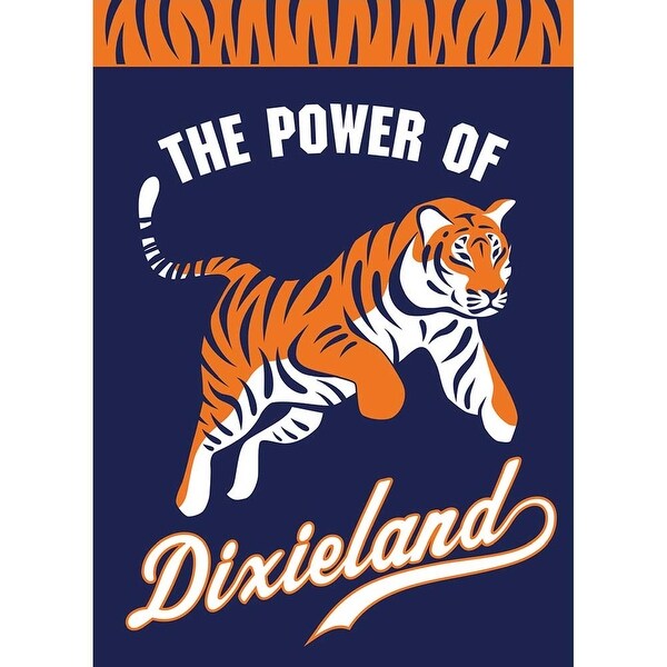 42" Bengal Tiger "Power Of Dixieland" Garden Flag - N/A