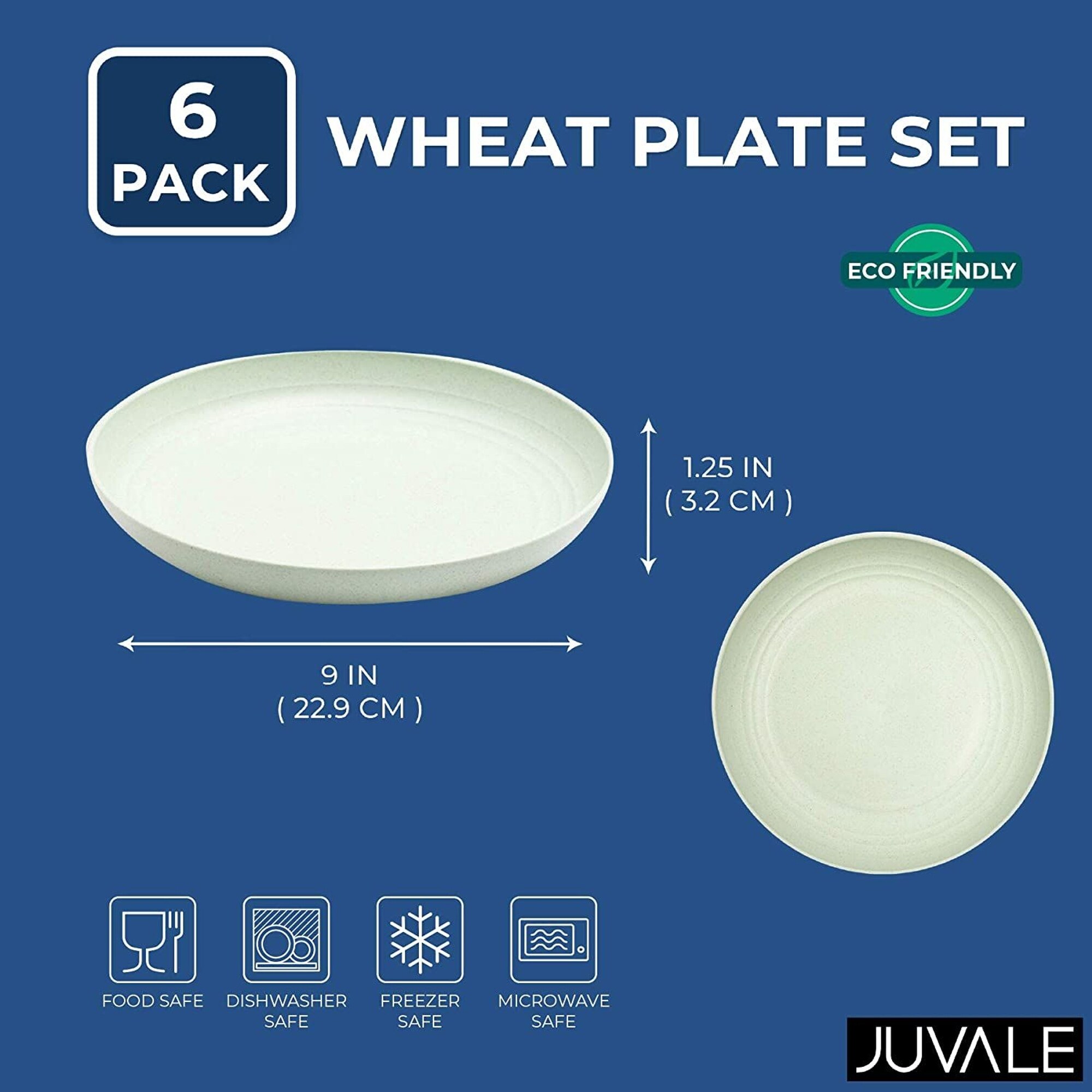 4-Pack Wheat Straw Plate 8.75 Unbreakable Microwave Safe Eco-Friendly  Tableware - 8.75 X 1.25 - On Sale - Bed Bath & Beyond - 31677643
