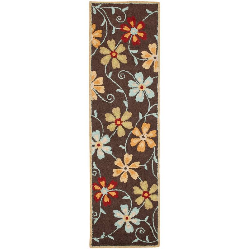 SAFAVIEH Handmade Blossom Jayasri Modern Floral Wool Rug