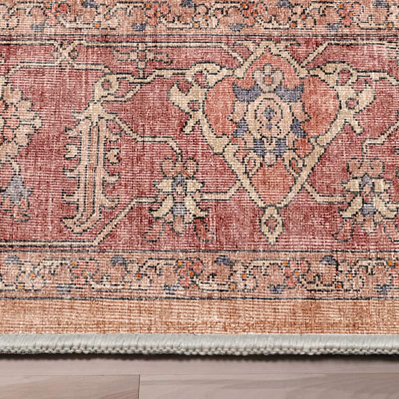 Well Woven Apollo Antigua Persian Oriental Machine Washable Area Rug