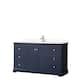 Option Dark Blue, Chrome Trim, White Cultured Marble Top