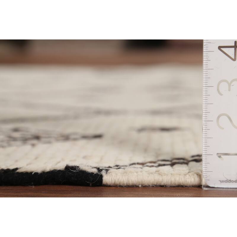 Trellis Moroccan Oriental Area Rug Hand-Knotted Wool Carpet - 5'0"x 8'8"