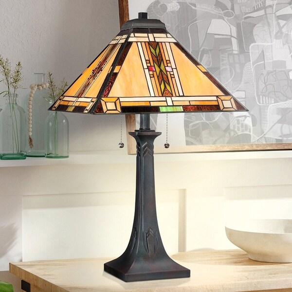 Luxury Craftsman Tiffany Table Lamp, 25