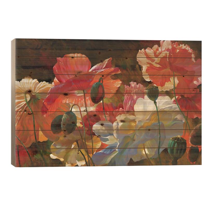 Summer Radiance Print On Wood by Emma Styles - Multi-Color - 26x40x1.5