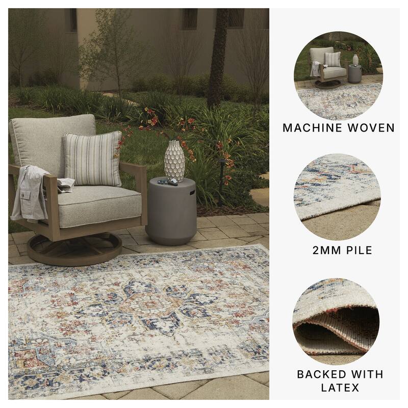 Signature Design by Ashley Jarrpage Green/Orange/Beige Rug