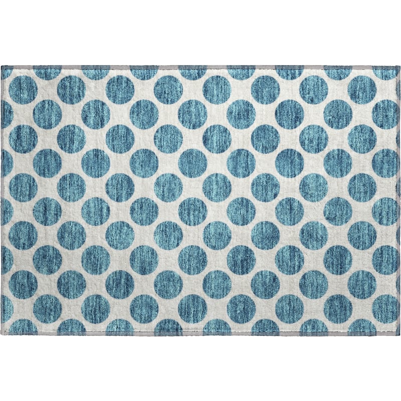 Premium Washable Super Soft Geo Dots Mayfield Rug