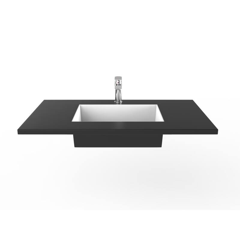 Serenity Solid-Surface Bathroom Vanity Top with Sink