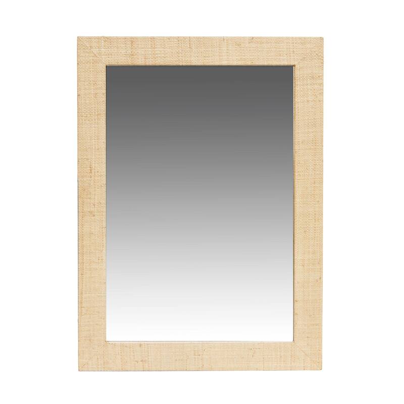 Indigo Road by Egypt Sherrod x East at Main Gia Raffia Rectangular Mirror