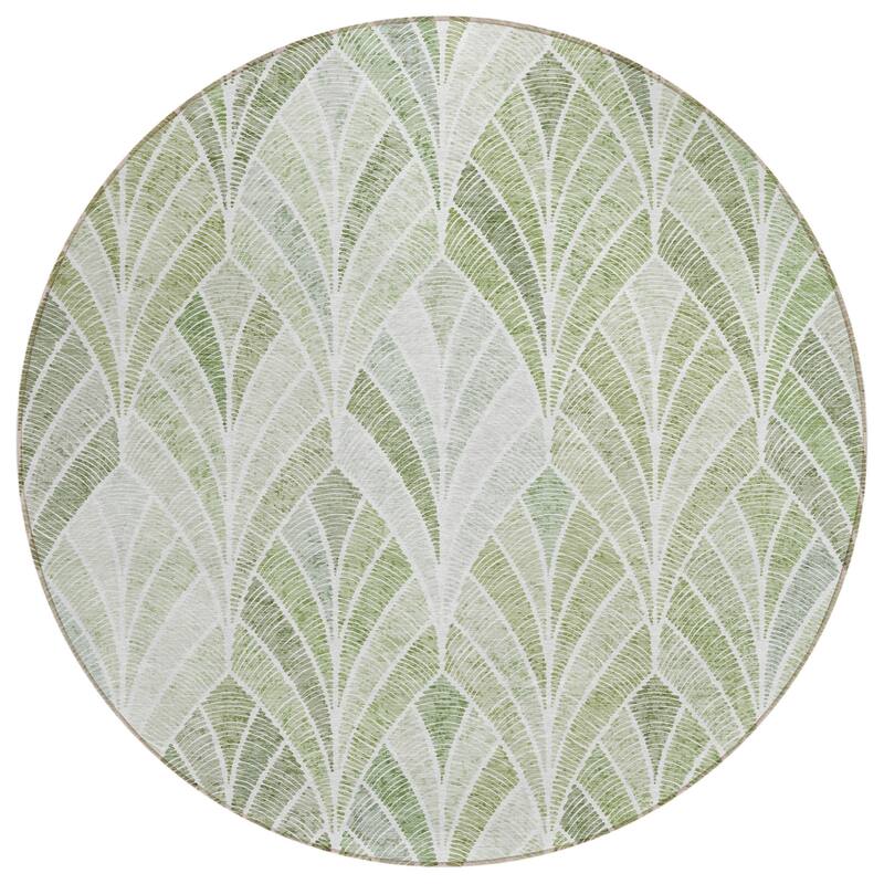 HomeRoots Geometric Transitional Rectangle Outdoor Rug