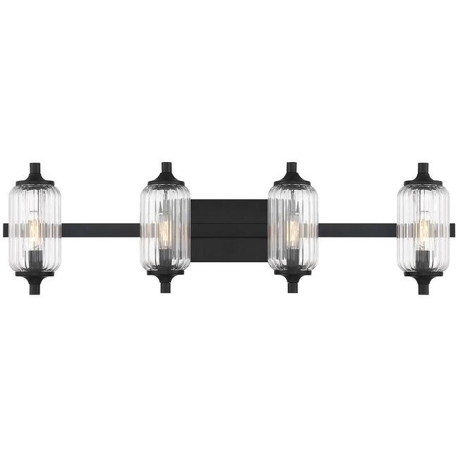 Savoy House 8-3024-4 Holton 4 Light 32" Wide Vanity Light - Matte Black