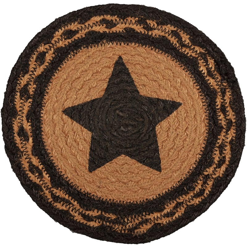 Farmhouse Jute Trivet Stencil Star 8 - Trivet 8