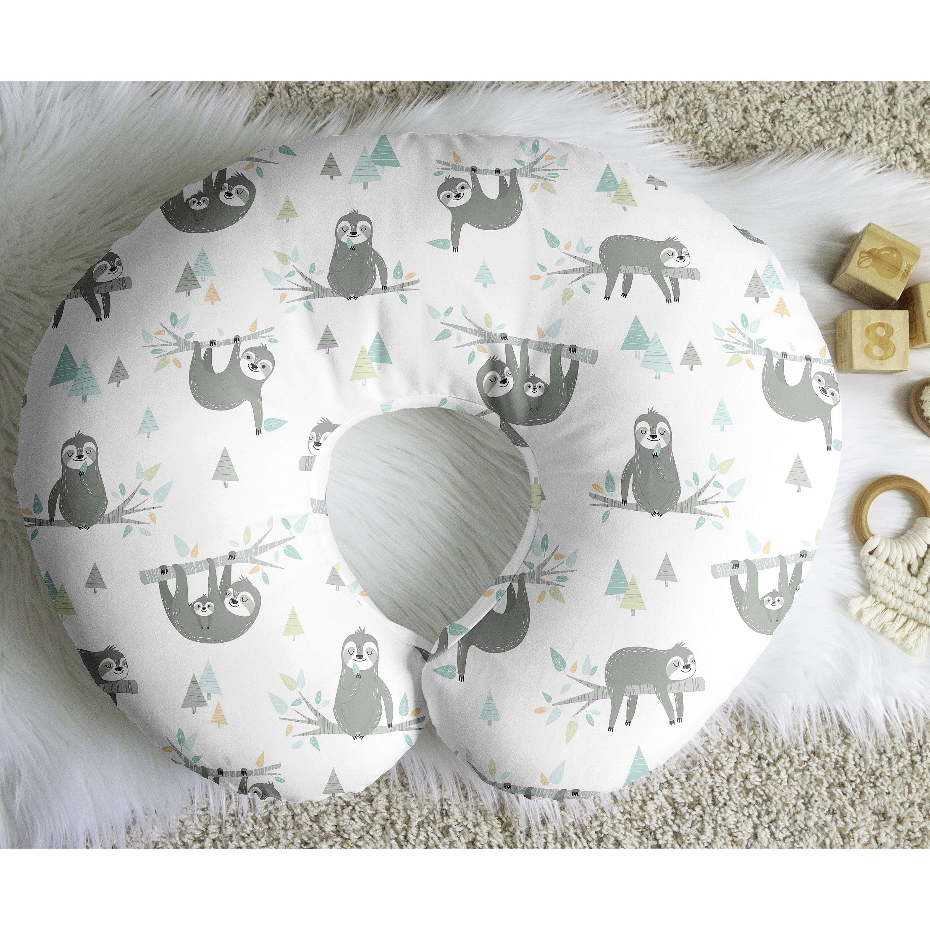 HawSkgFub Safai Jungle Afican Animal Plant Nusing Pillow