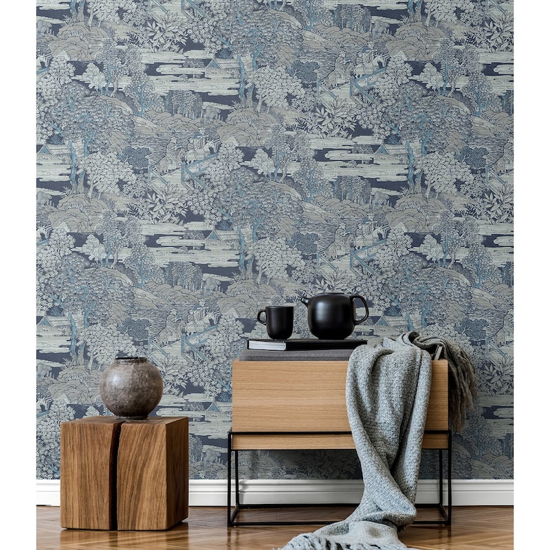 Seabrook Designs Tory Garden Unpasted Wallpaper