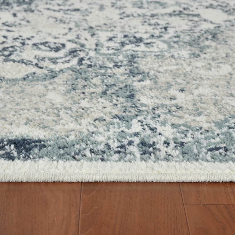 Divine Pollie Transitional Bordered Hand-Knotted Area Rug