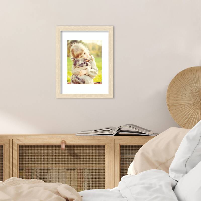 Woodgrain Stripe Blonde Framed Picture Frame, Photo Frame
