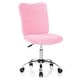 preview thumbnail 4 of 28, Gymax Armless Leisure Office Chair Adjustable Swivel Task Chair Pink
