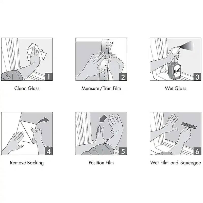DCP Electrostatic Pure scrub Window Film,78.7*17.7