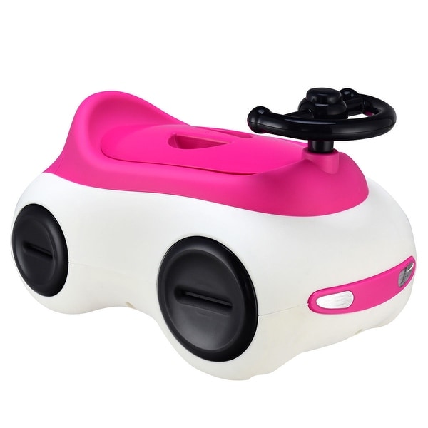 Shop Costway Car-Shape Potty Training Seat Toddlers Toilet ...