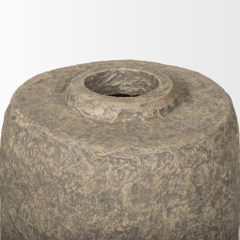 Rama Large Grey Paper Mache Floor Vase