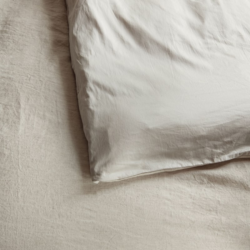 French Linen and Cotton Duvet Cover & Sham Set by BOKSER HOME