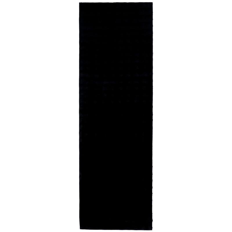 SAFAVIEH Faux Rabbit Bubble Ondine Machine Washable & Slip Resistant Shag Rug - 2'6" x 8' Runner - Black